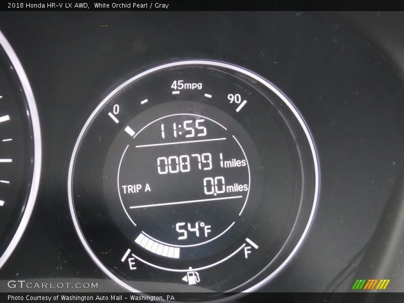 White Orchid Pearl / Gray 2018 Honda HR-V LX AWD