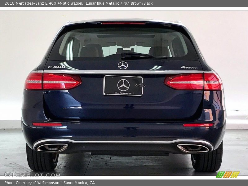 Lunar Blue Metallic / Nut Brown/Black 2018 Mercedes-Benz E 400 4Matic Wagon