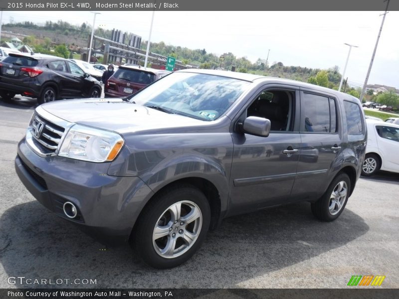 Modern Steel Metallic / Black 2015 Honda Pilot EX-L 4WD