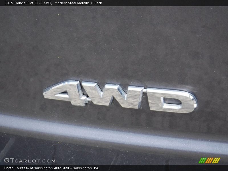 Modern Steel Metallic / Black 2015 Honda Pilot EX-L 4WD