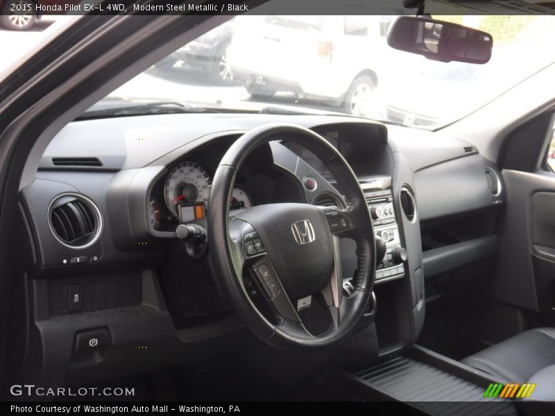 Modern Steel Metallic / Black 2015 Honda Pilot EX-L 4WD
