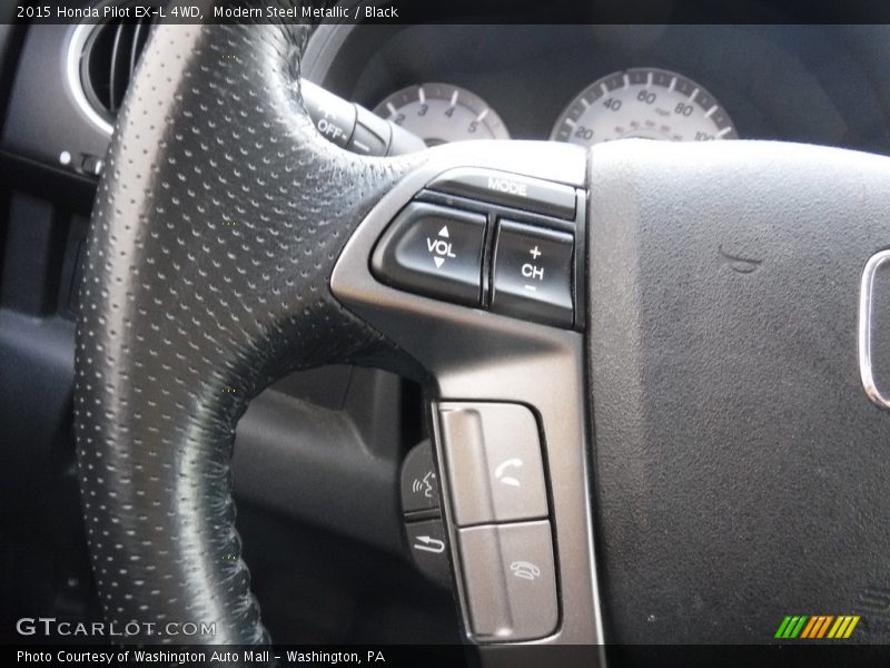 Modern Steel Metallic / Black 2015 Honda Pilot EX-L 4WD