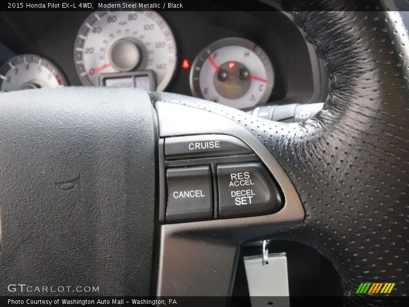 Modern Steel Metallic / Black 2015 Honda Pilot EX-L 4WD
