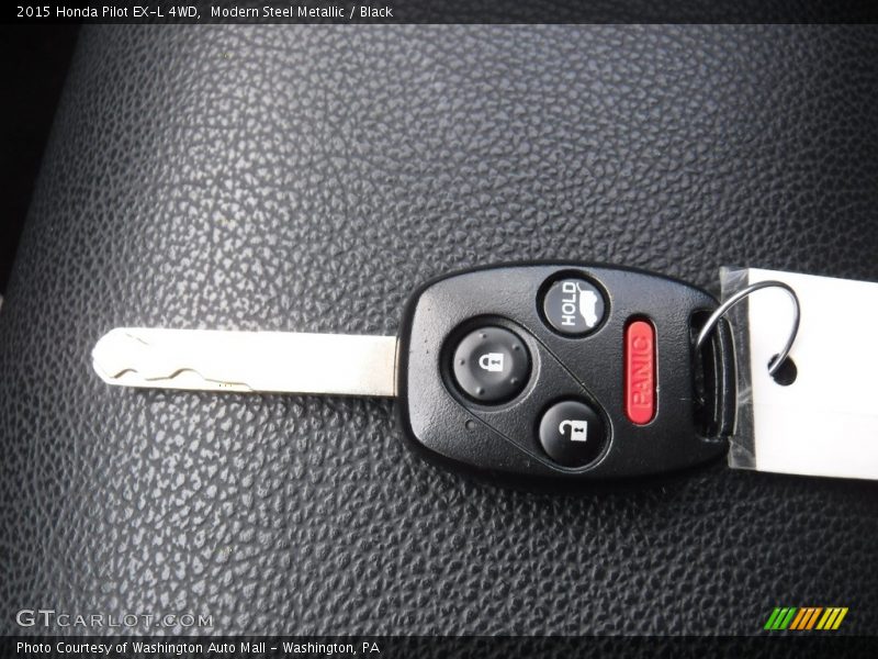 Modern Steel Metallic / Black 2015 Honda Pilot EX-L 4WD