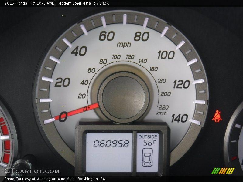 Modern Steel Metallic / Black 2015 Honda Pilot EX-L 4WD