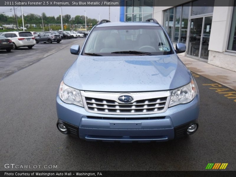 Sky Blue Metallic / Platinum 2011 Subaru Forester 2.5 X Premium