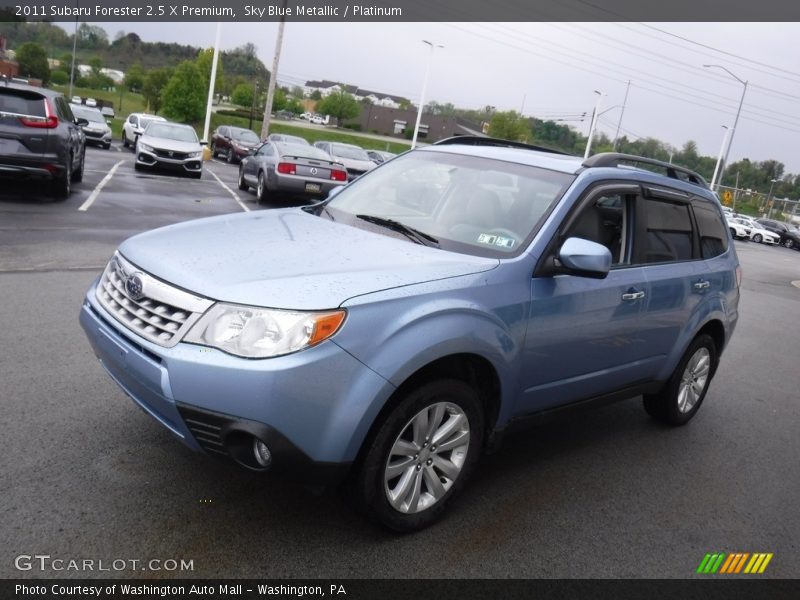 Sky Blue Metallic / Platinum 2011 Subaru Forester 2.5 X Premium