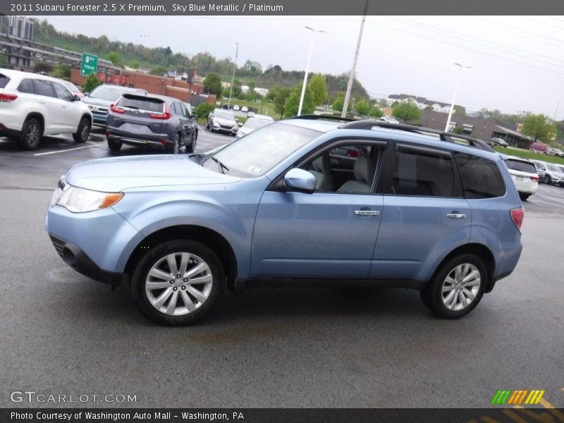 Sky Blue Metallic / Platinum 2011 Subaru Forester 2.5 X Premium