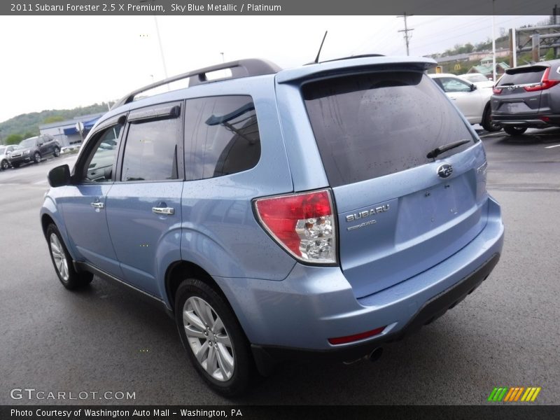 Sky Blue Metallic / Platinum 2011 Subaru Forester 2.5 X Premium