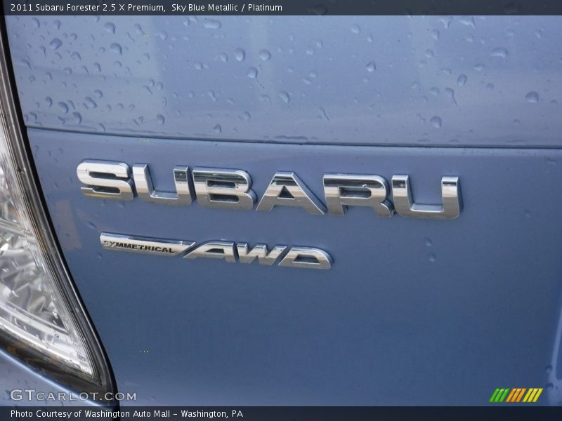 Sky Blue Metallic / Platinum 2011 Subaru Forester 2.5 X Premium