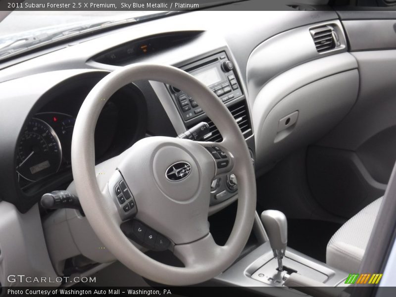 Sky Blue Metallic / Platinum 2011 Subaru Forester 2.5 X Premium