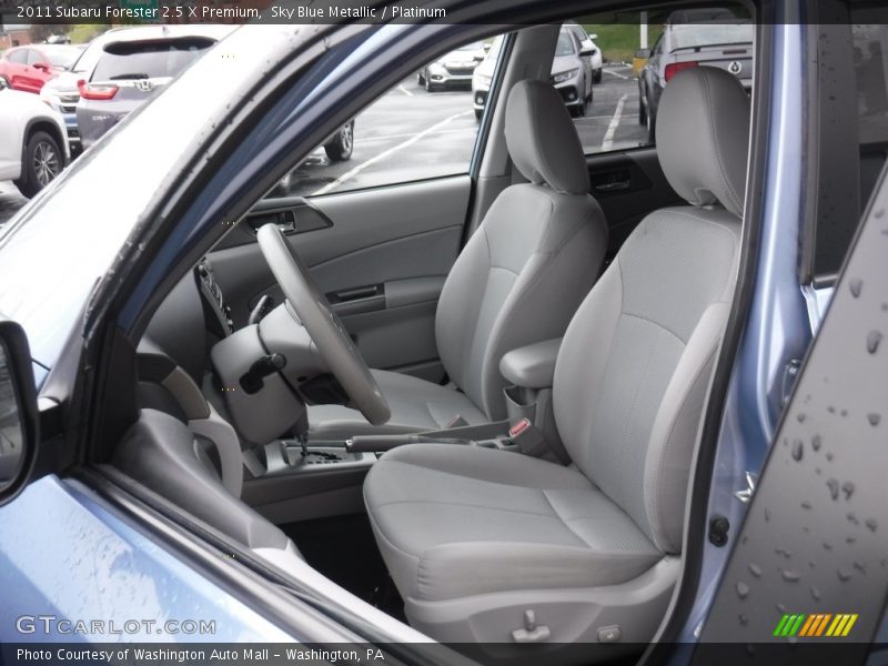 Sky Blue Metallic / Platinum 2011 Subaru Forester 2.5 X Premium