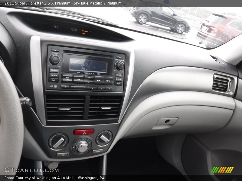 Sky Blue Metallic / Platinum 2011 Subaru Forester 2.5 X Premium