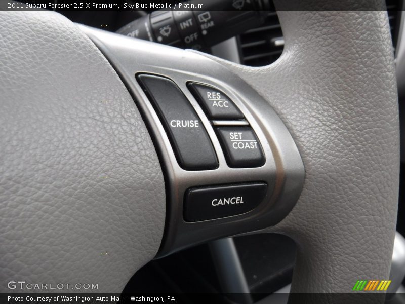 Sky Blue Metallic / Platinum 2011 Subaru Forester 2.5 X Premium