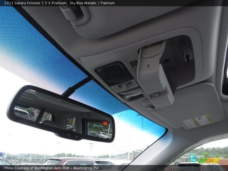 Sky Blue Metallic / Platinum 2011 Subaru Forester 2.5 X Premium