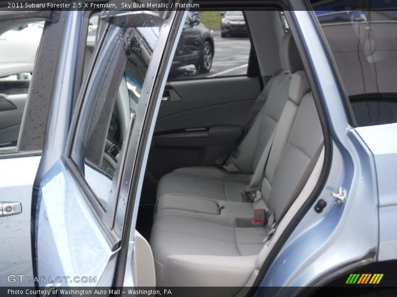 Sky Blue Metallic / Platinum 2011 Subaru Forester 2.5 X Premium