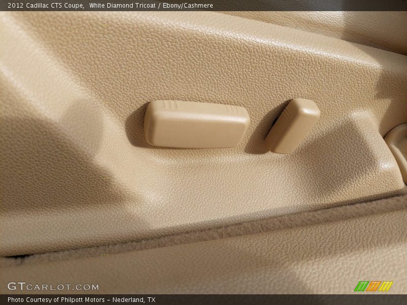 White Diamond Tricoat / Ebony/Cashmere 2012 Cadillac CTS Coupe