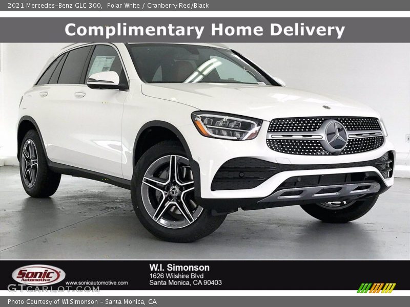 Polar White / Cranberry Red/Black 2021 Mercedes-Benz GLC 300