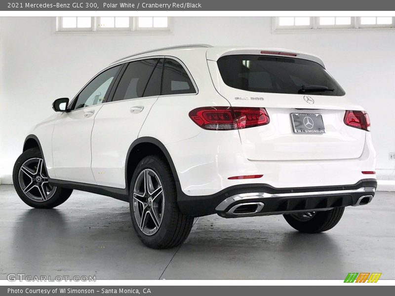 Polar White / Cranberry Red/Black 2021 Mercedes-Benz GLC 300