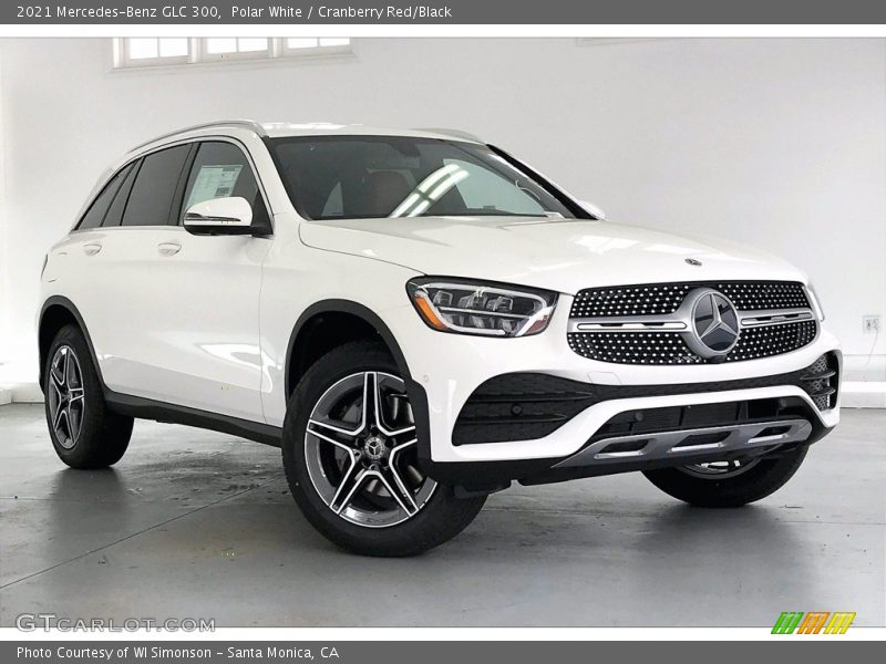 Polar White / Cranberry Red/Black 2021 Mercedes-Benz GLC 300