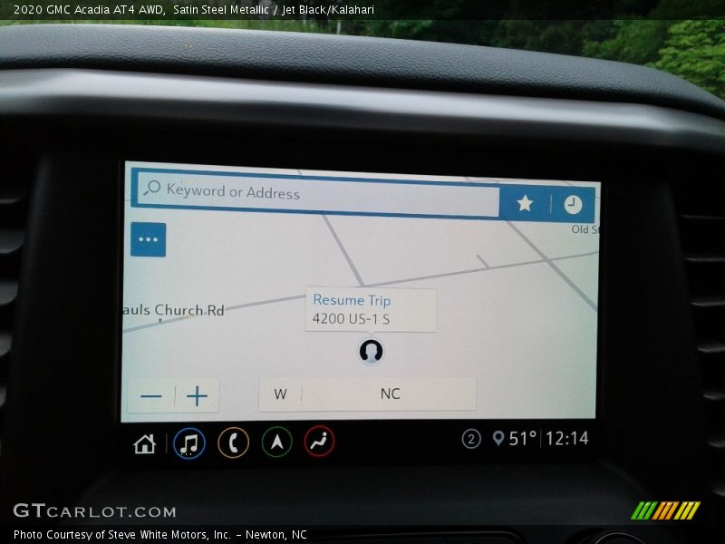 Satin Steel Metallic / Jet Black/Kalahari 2020 GMC Acadia AT4 AWD