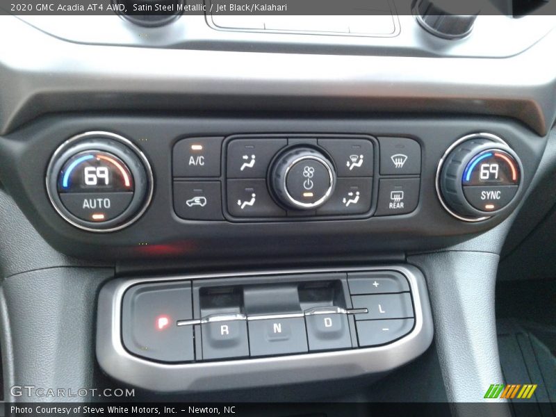 Controls of 2020 Acadia AT4 AWD