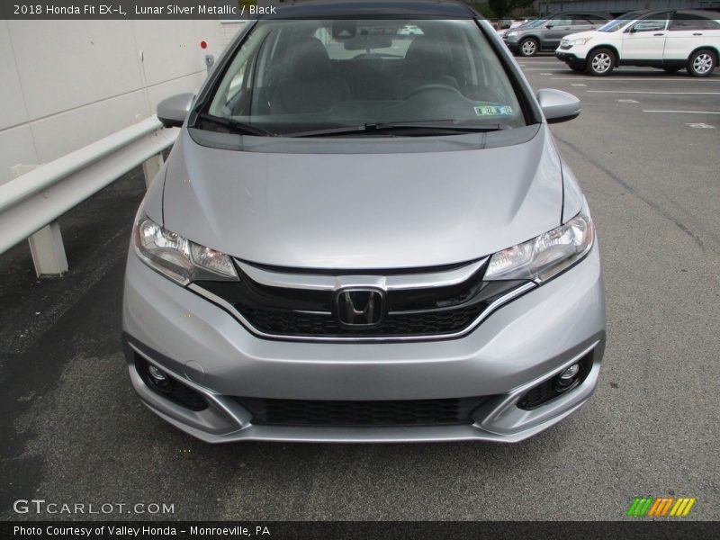 Lunar Silver Metallic / Black 2018 Honda Fit EX-L