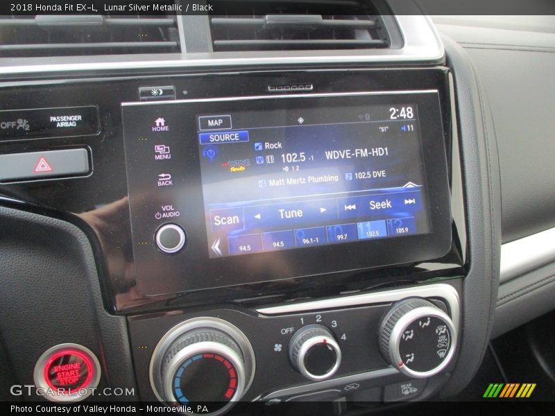 Lunar Silver Metallic / Black 2018 Honda Fit EX-L