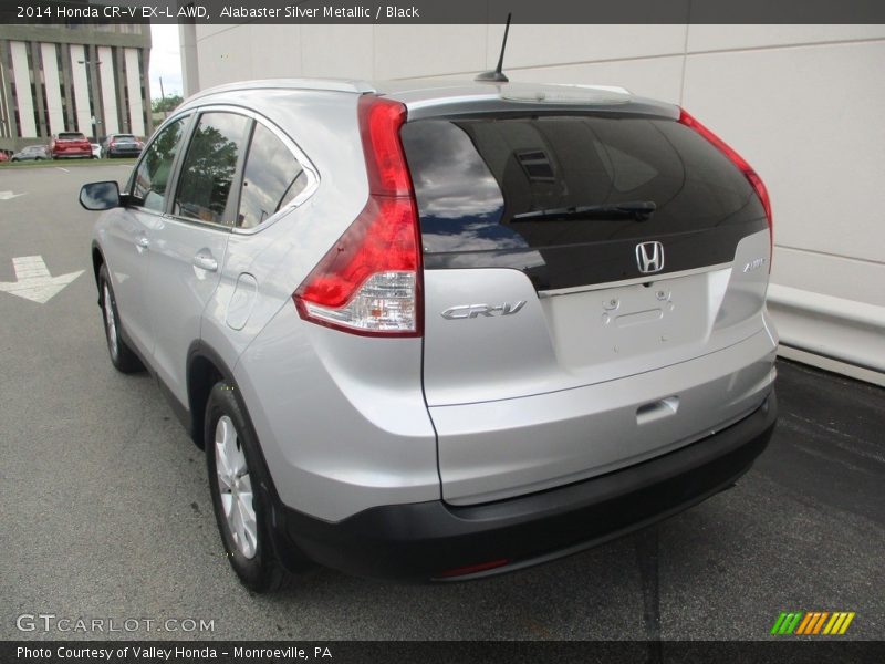 Alabaster Silver Metallic / Black 2014 Honda CR-V EX-L AWD