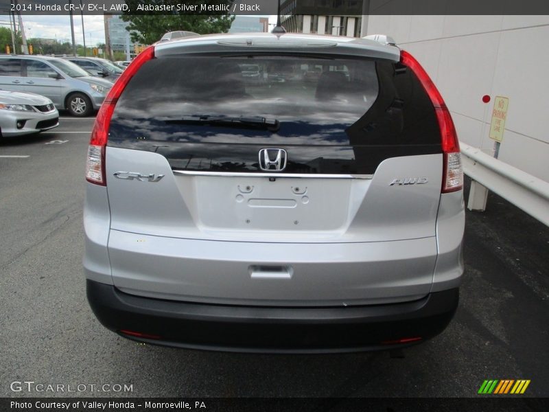 Alabaster Silver Metallic / Black 2014 Honda CR-V EX-L AWD
