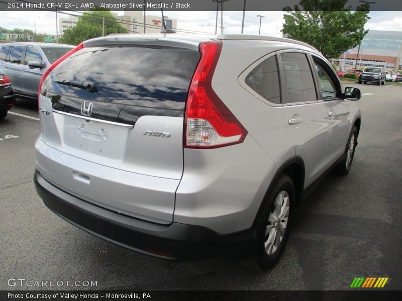 Alabaster Silver Metallic / Black 2014 Honda CR-V EX-L AWD