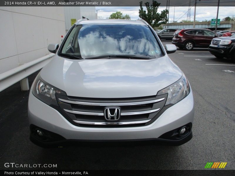 Alabaster Silver Metallic / Black 2014 Honda CR-V EX-L AWD