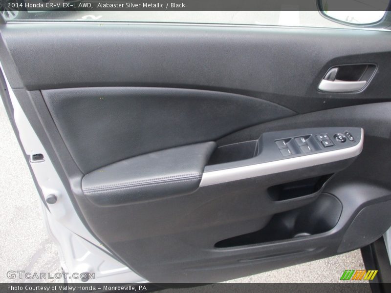 Alabaster Silver Metallic / Black 2014 Honda CR-V EX-L AWD