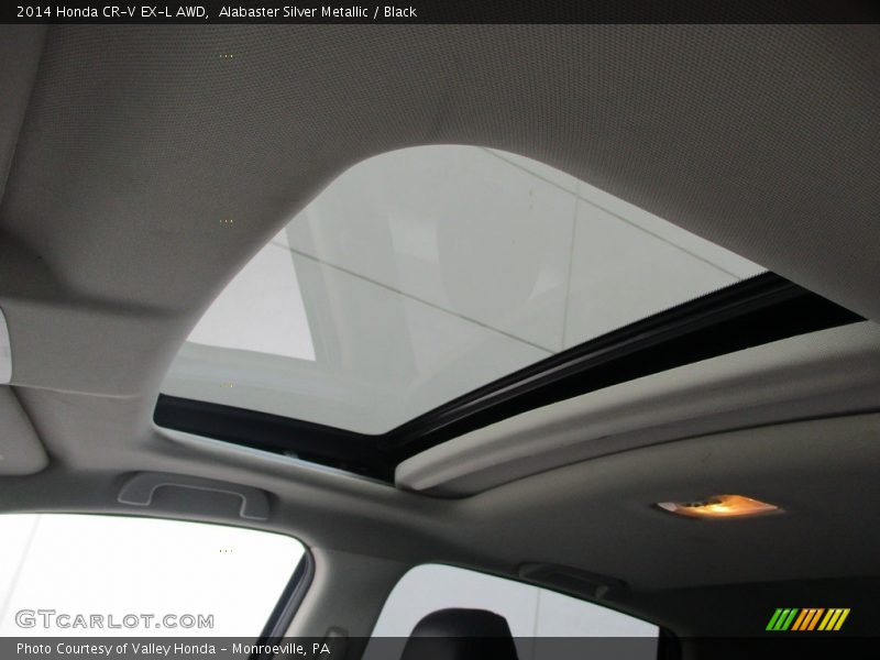 Alabaster Silver Metallic / Black 2014 Honda CR-V EX-L AWD