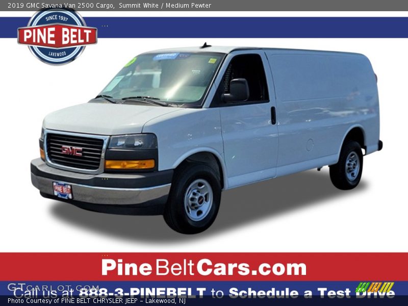 Summit White / Medium Pewter 2019 GMC Savana Van 2500 Cargo