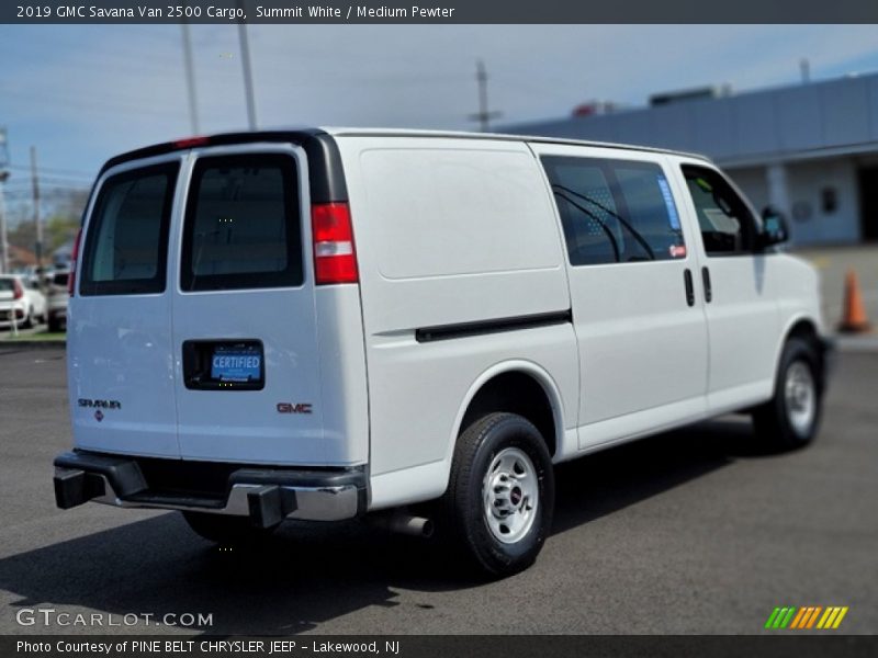 Summit White / Medium Pewter 2019 GMC Savana Van 2500 Cargo
