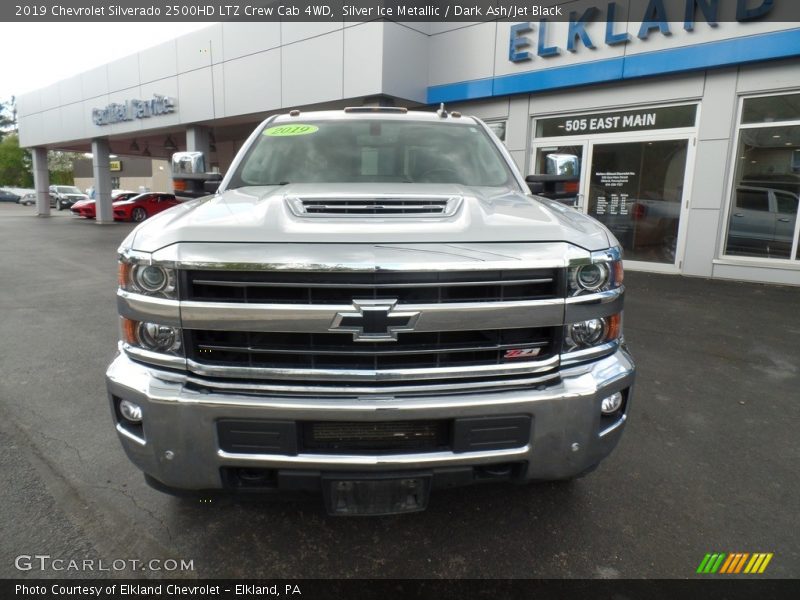 Silver Ice Metallic / Dark Ash/Jet Black 2019 Chevrolet Silverado 2500HD LTZ Crew Cab 4WD