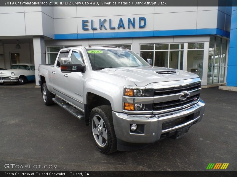Silver Ice Metallic / Dark Ash/Jet Black 2019 Chevrolet Silverado 2500HD LTZ Crew Cab 4WD