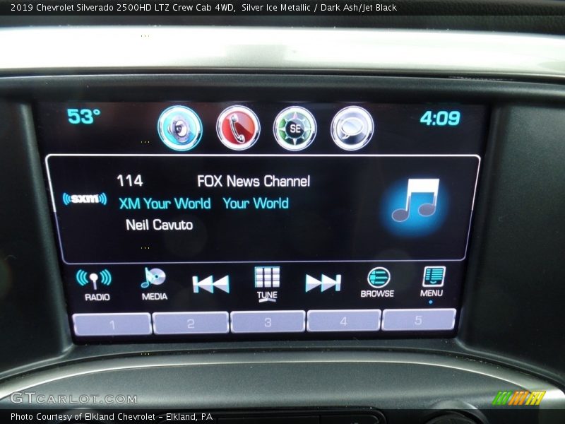 Silver Ice Metallic / Dark Ash/Jet Black 2019 Chevrolet Silverado 2500HD LTZ Crew Cab 4WD
