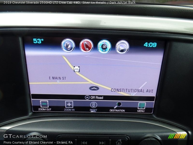 Silver Ice Metallic / Dark Ash/Jet Black 2019 Chevrolet Silverado 2500HD LTZ Crew Cab 4WD