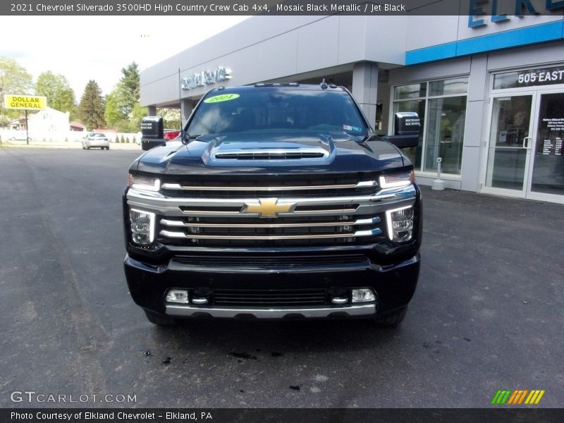 Mosaic Black Metallic / Jet Black 2021 Chevrolet Silverado 3500HD High Country Crew Cab 4x4