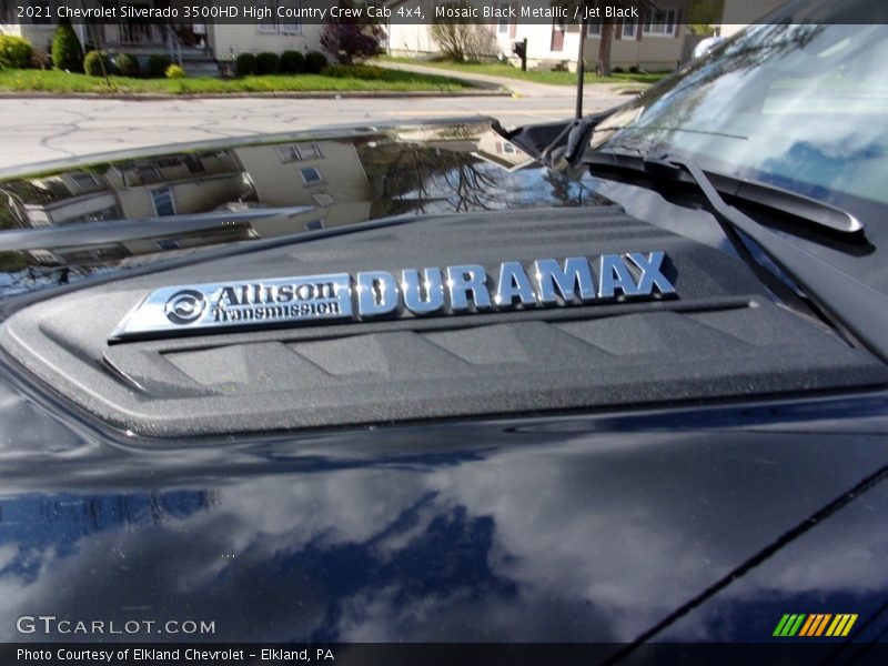 Mosaic Black Metallic / Jet Black 2021 Chevrolet Silverado 3500HD High Country Crew Cab 4x4
