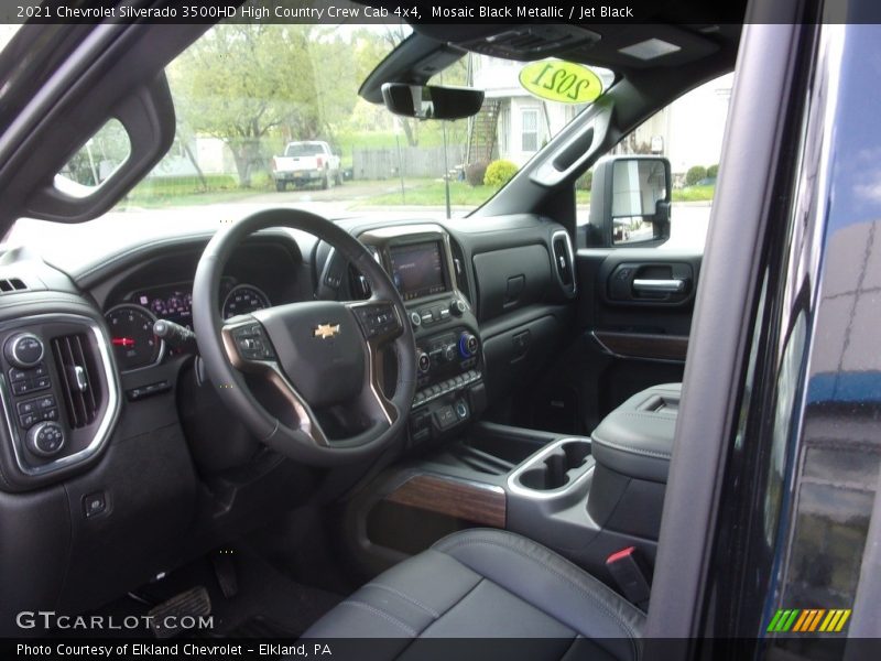 Mosaic Black Metallic / Jet Black 2021 Chevrolet Silverado 3500HD High Country Crew Cab 4x4