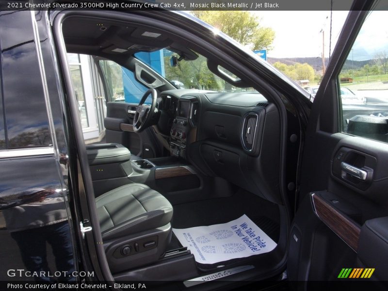 Mosaic Black Metallic / Jet Black 2021 Chevrolet Silverado 3500HD High Country Crew Cab 4x4
