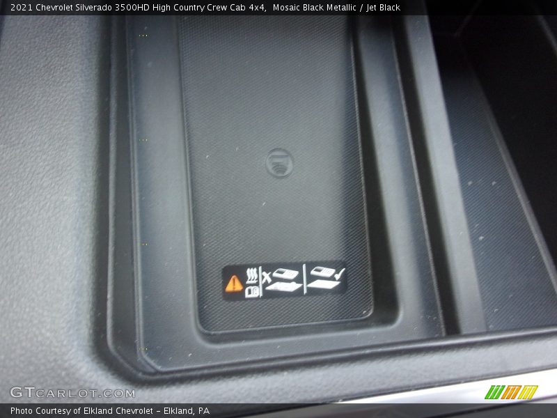 Mosaic Black Metallic / Jet Black 2021 Chevrolet Silverado 3500HD High Country Crew Cab 4x4