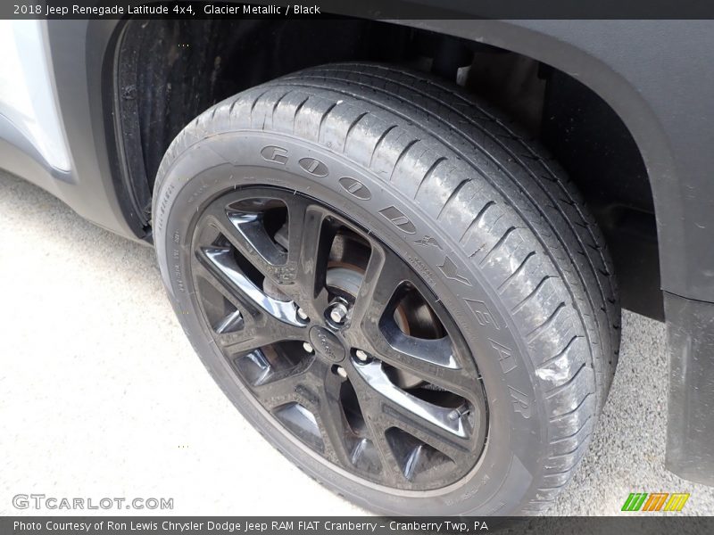 Glacier Metallic / Black 2018 Jeep Renegade Latitude 4x4