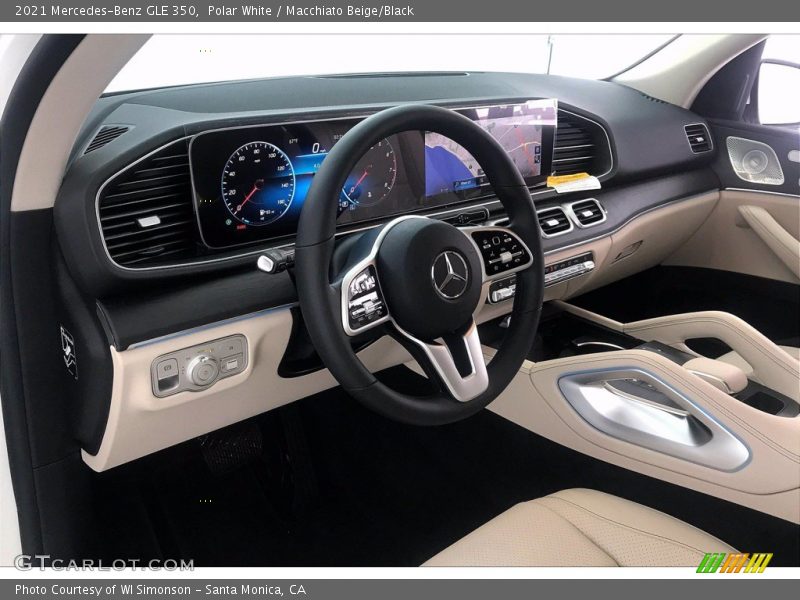Polar White / Macchiato Beige/Black 2021 Mercedes-Benz GLE 350