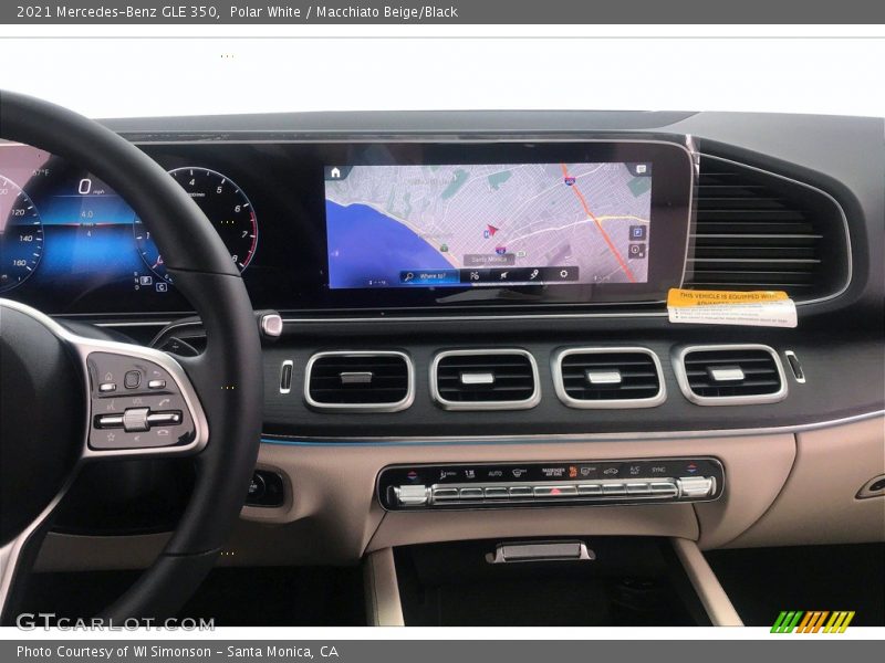 Polar White / Macchiato Beige/Black 2021 Mercedes-Benz GLE 350