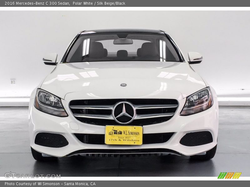 Polar White / Silk Beige/Black 2016 Mercedes-Benz C 300 Sedan
