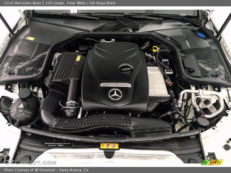 Polar White / Silk Beige/Black 2016 Mercedes-Benz C 300 Sedan